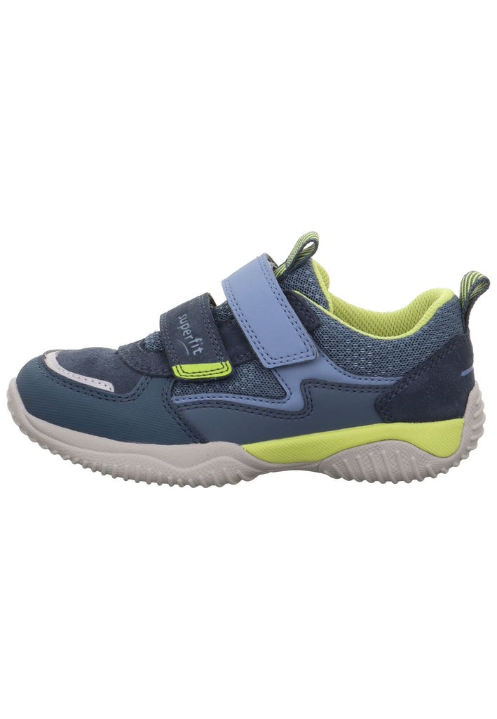 Sneaker Superfit Sneaker Veloursleder/Textil Blau/Grün