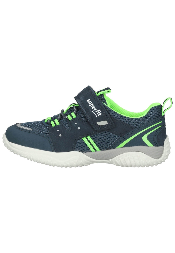 Sneaker Superfit Sneaker Veloursleder/Textil Blau/Grün