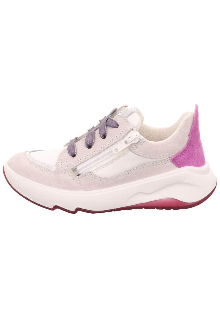 Sneaker Superfit Sneaker Veloursleder/Textil Weiß