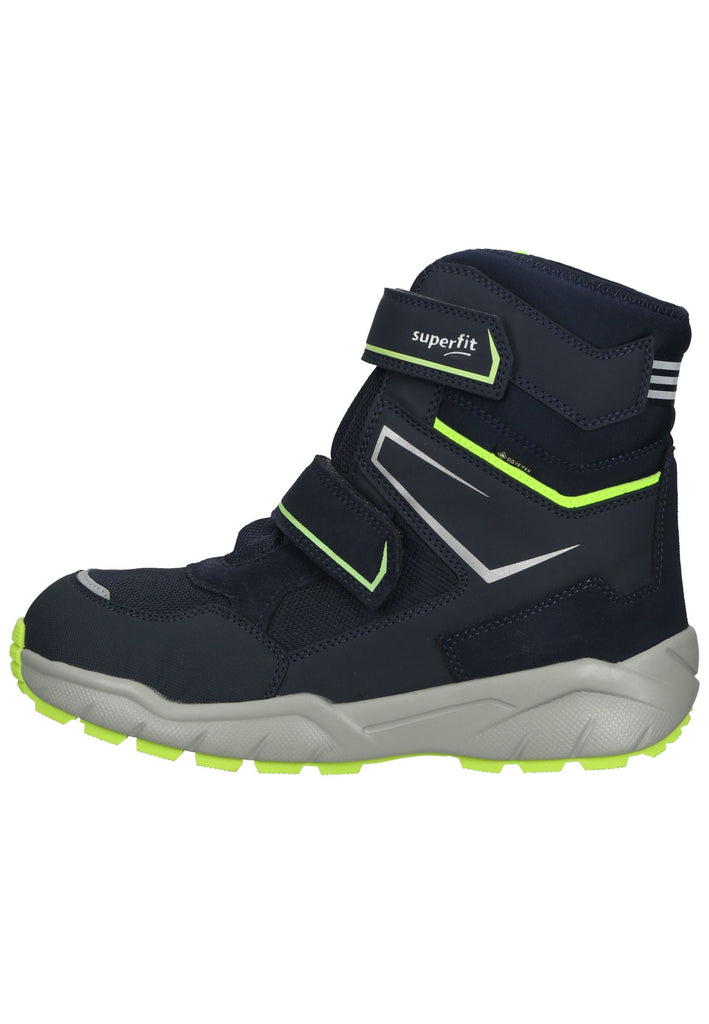 Superfit Stiefel Lederimitat/Textil Blau/Gelb Warmfutter