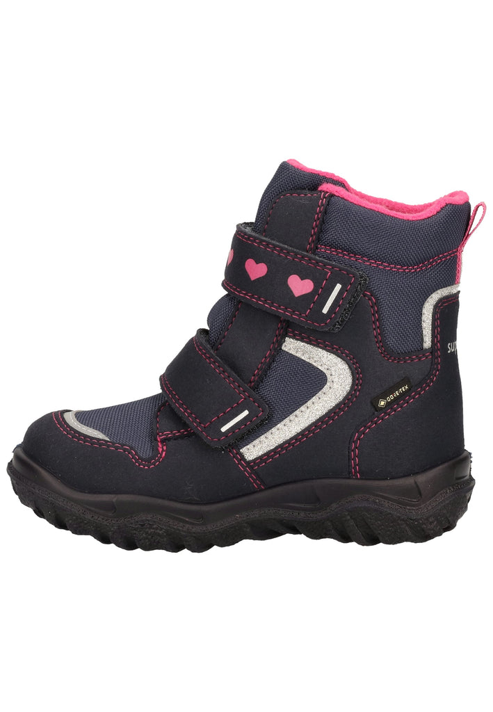 Superfit Stiefel Lederimitat/Textil Blau/Pink Warmfutter