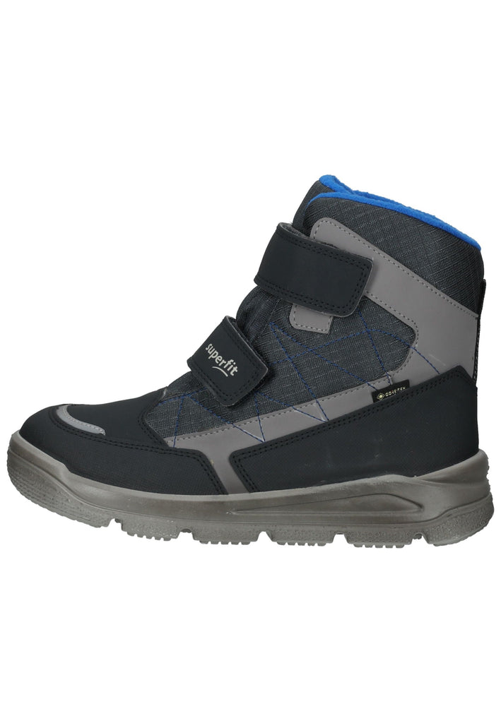 Superfit Stiefel Lederimitat/Textil Grau/Blau
