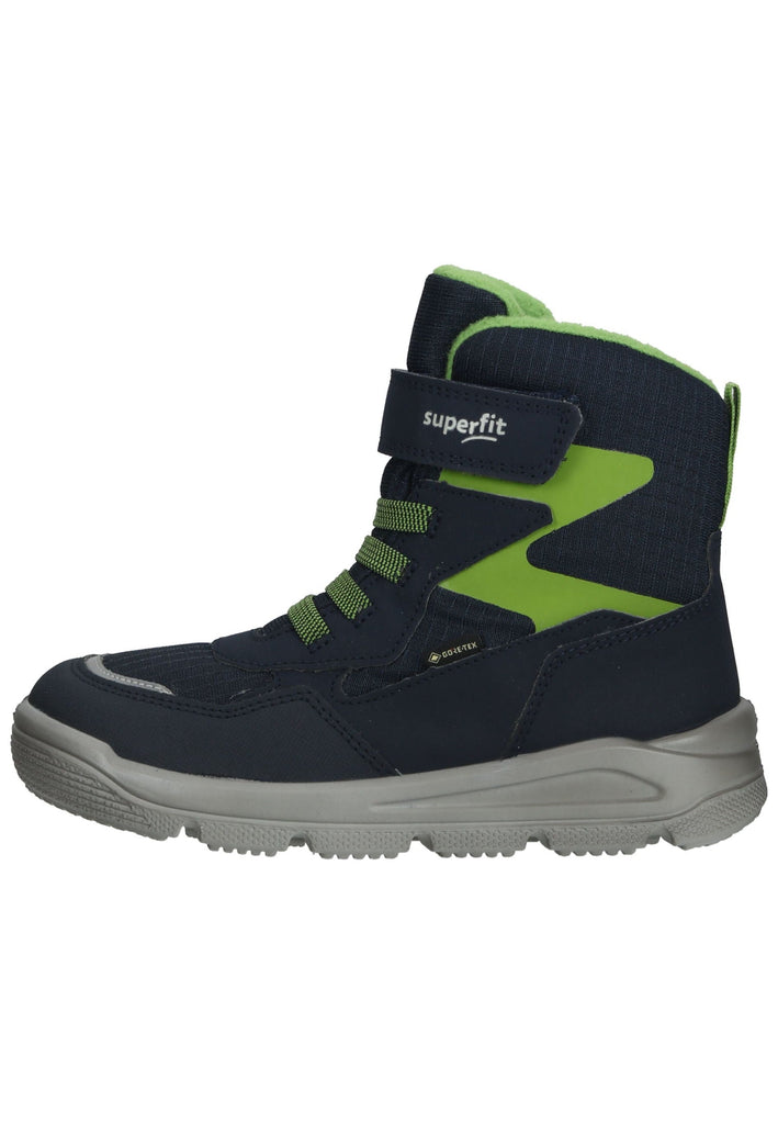Stiefel Superfit Stiefel Lederimitat/Textil Blau/Grün Warmfutter