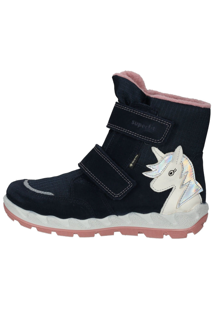 Stiefel Superfit Stiefel Veloursleder/Textil Blau Warmfutter