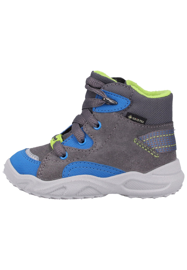 Superfit Stiefel Textil Grau/Blau Warmfutter
