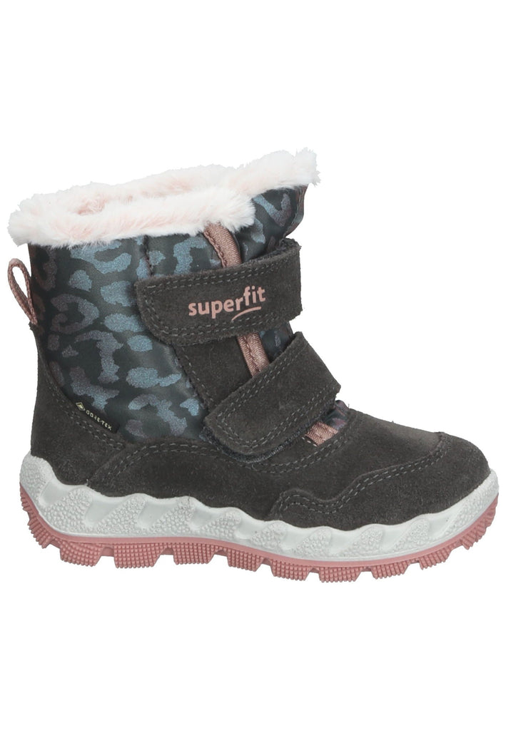 Superfit Stiefel Textil Grau/Rosa Warmfutter