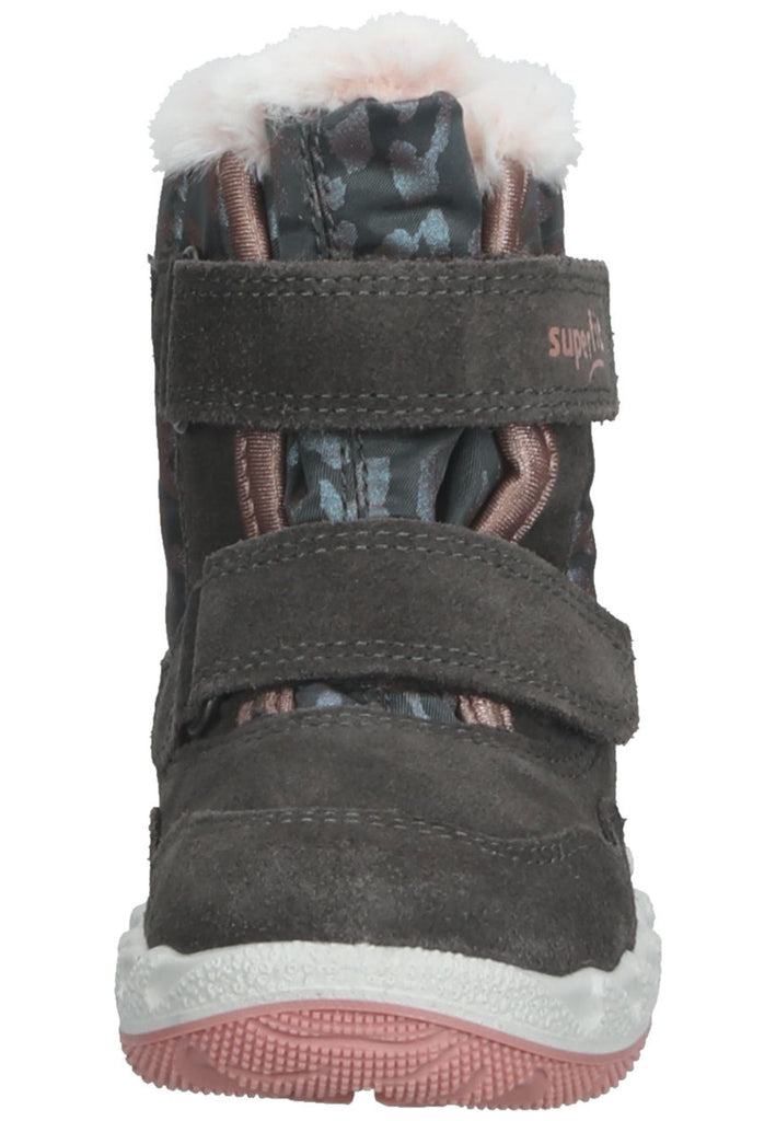 Superfit Stiefel Textil Grau/Rosa Warmfutter