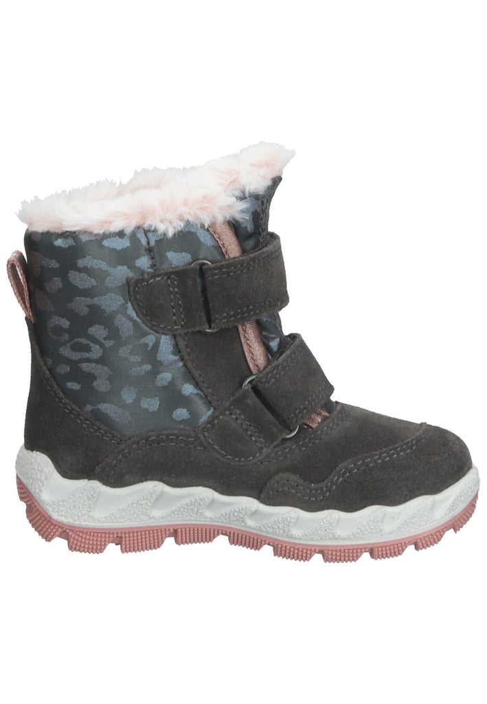 Superfit Stiefel Textil Grau/Rosa Warmfutter
