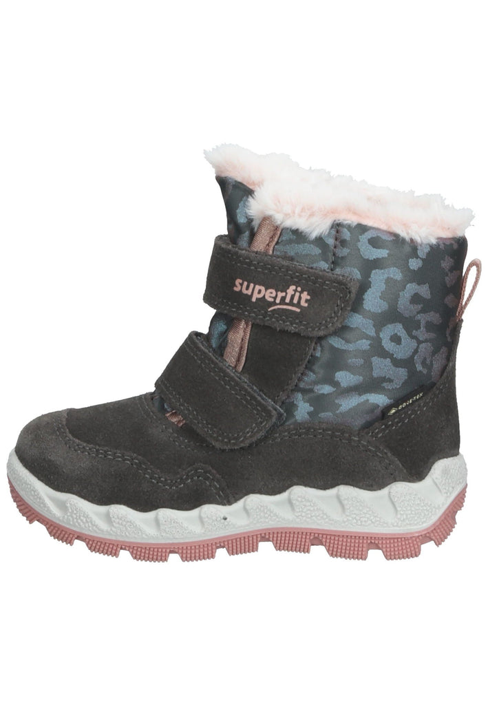 Superfit Stiefel Textil Grau/Rosa Warmfutter