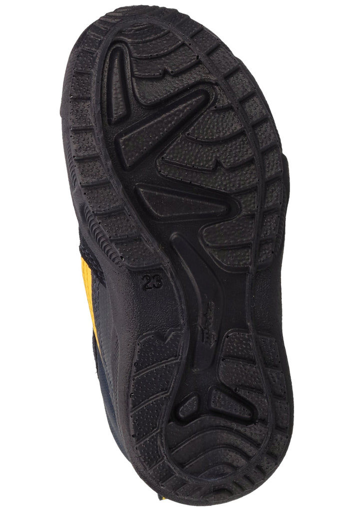 Superfit Stiefel Veloursleder/Textil Blau/Gelb Warmfutter