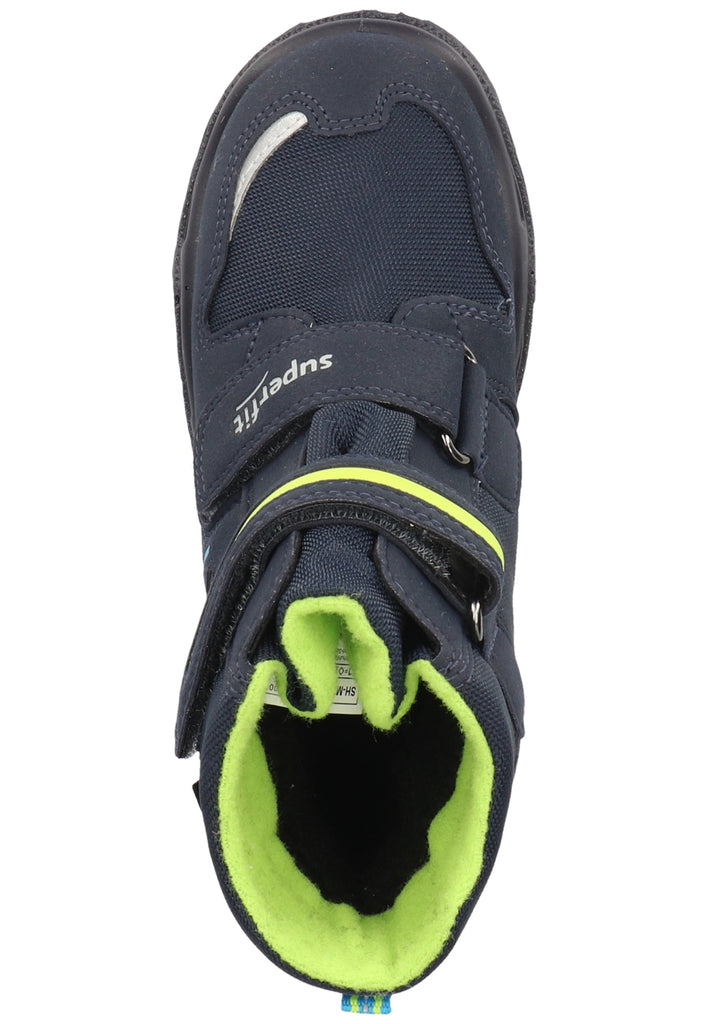 Superfit Stiefel Veloursleder/Textil Blau/Grün Warmfutter