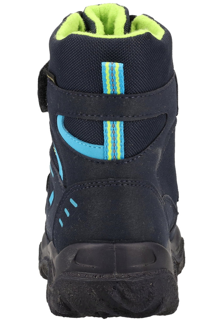 Superfit Stiefel Veloursleder/Textil Blau/Grün Warmfutter