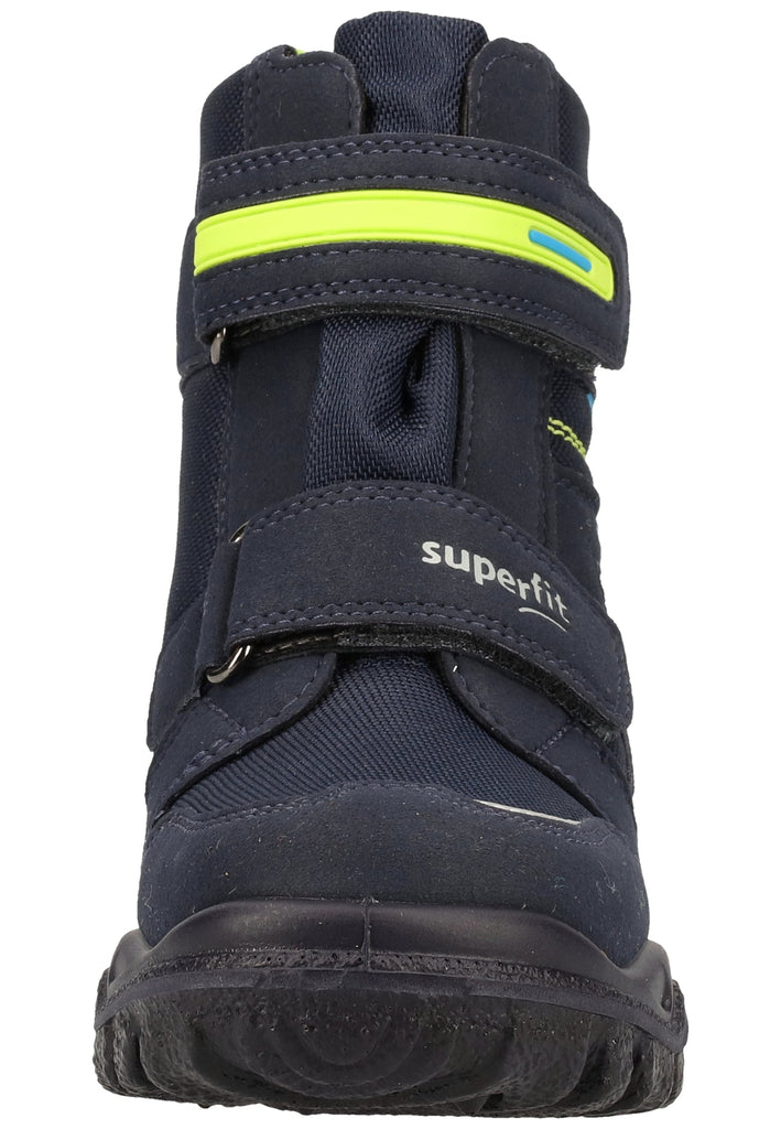 Superfit Stiefel Veloursleder/Textil Blau/Grün Warmfutter