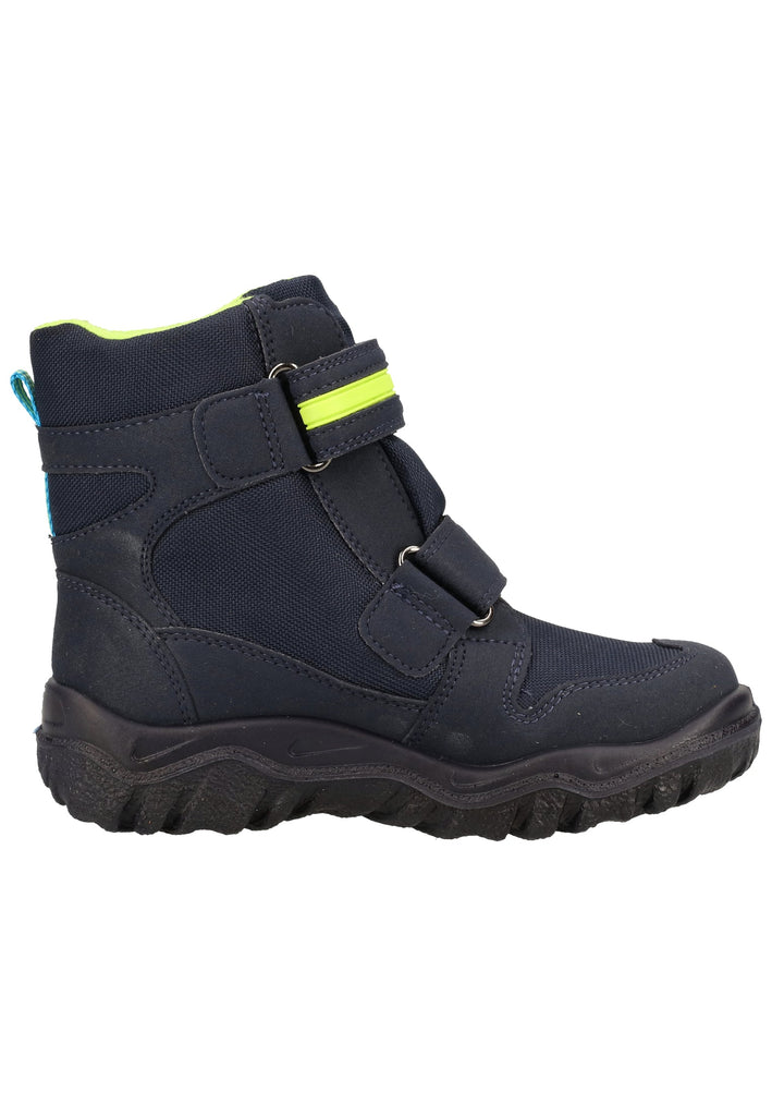 Superfit Stiefel Veloursleder/Textil Blau/Grün Warmfutter