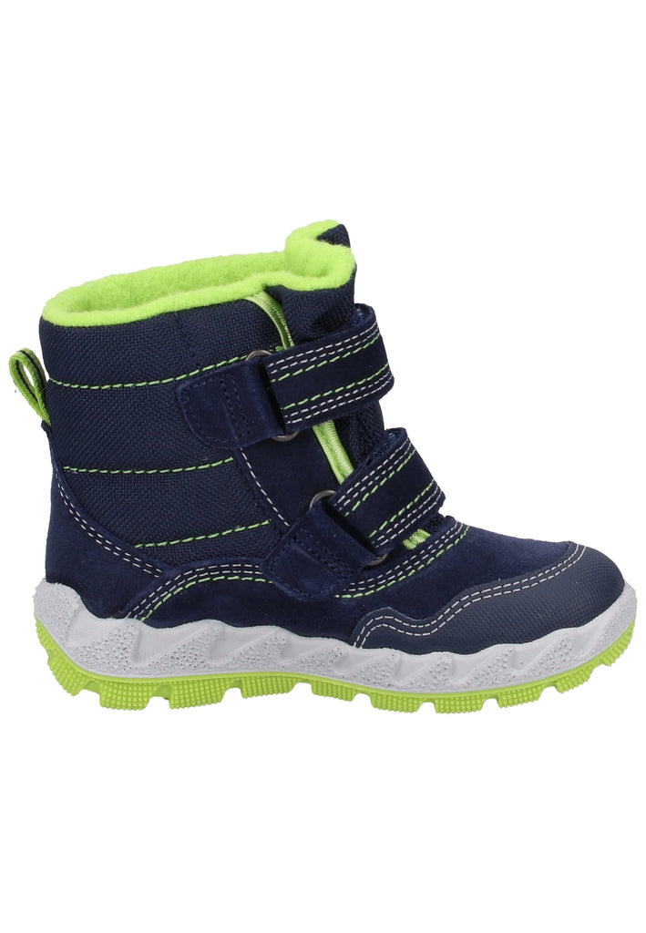 Superfit Stiefel Veloursleder/Textil Blau/Grün Warmfutter