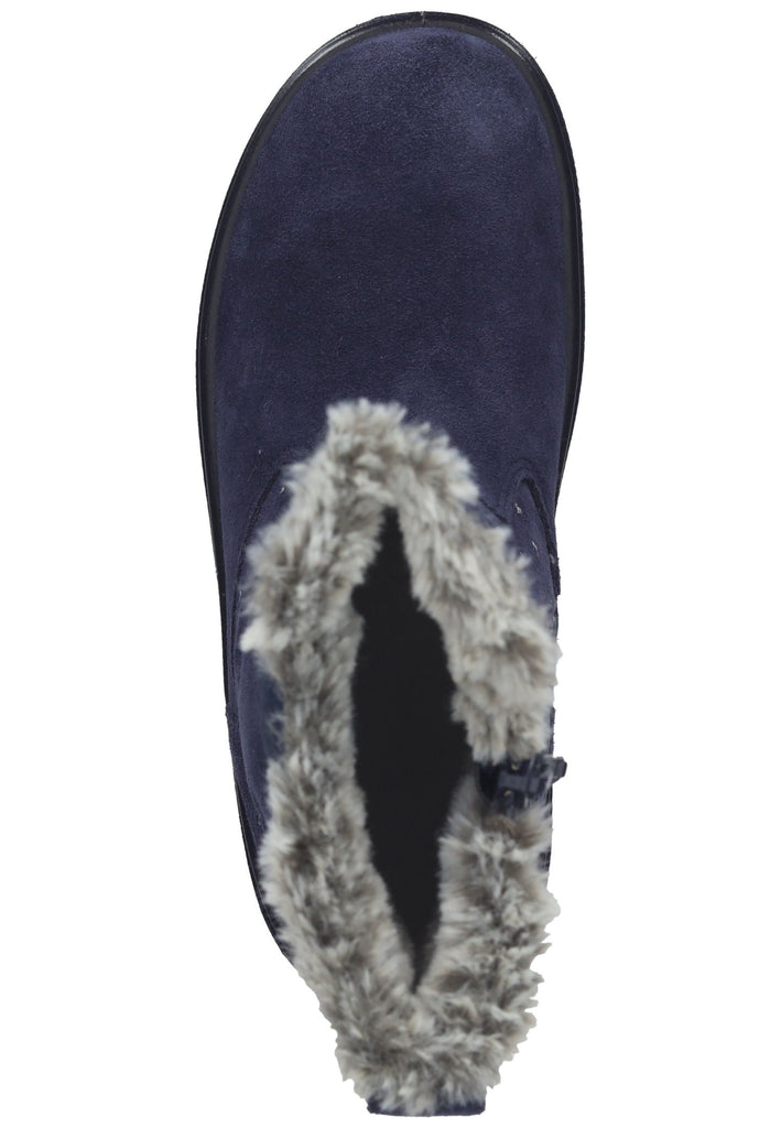 Superfit Stiefel Veloursleder/Textil Blau Warmfutter