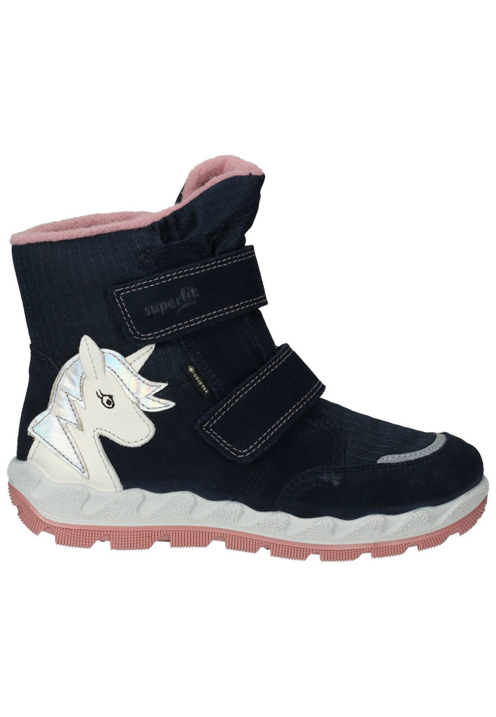 Superfit Stiefel Veloursleder/Textil Blau Warmfutter