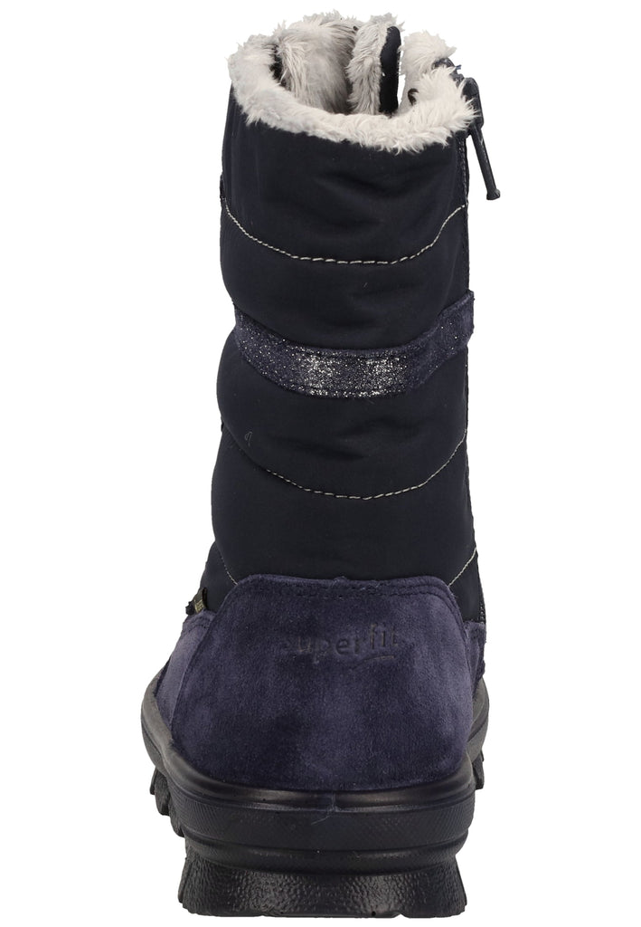 Superfit Stiefel Veloursleder/Textil Blau Warmfutter