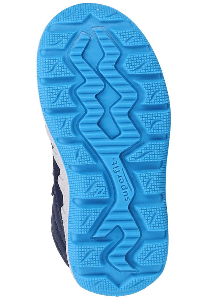 Superfit Stiefel Veloursleder/Textil Blau Warmfutter