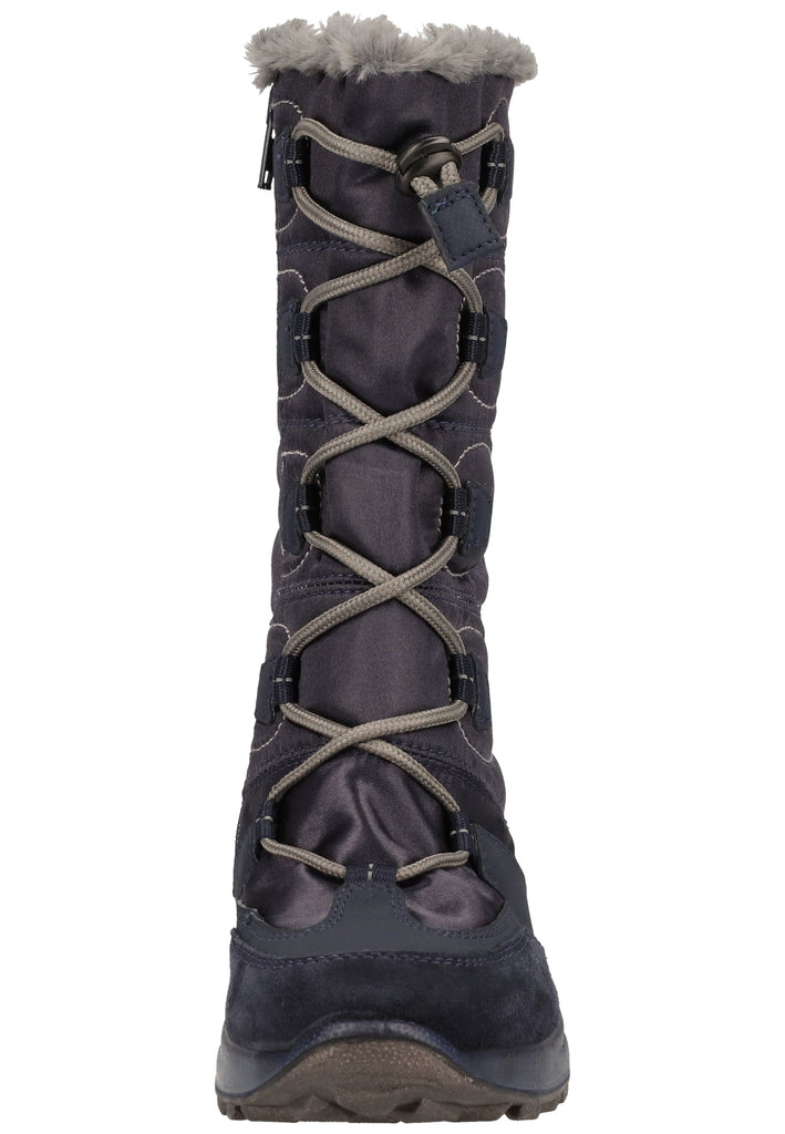 Superfit Stiefel Veloursleder/Textil Dunkelblau Warmfutter