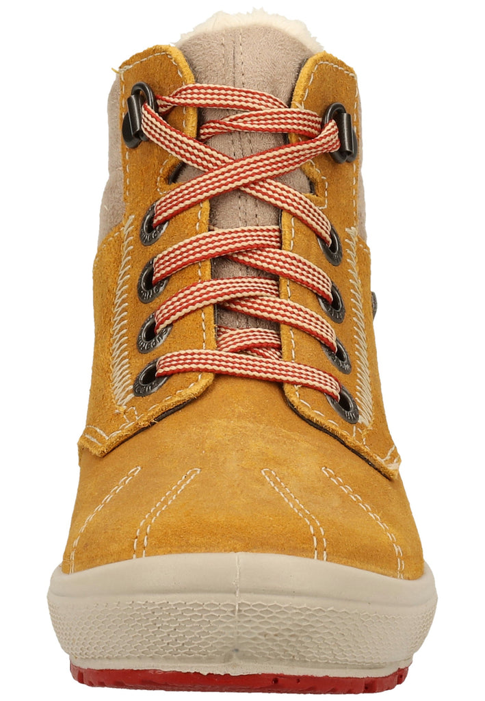 Superfit Stiefel Veloursleder/Textil Gelb Warmfutter