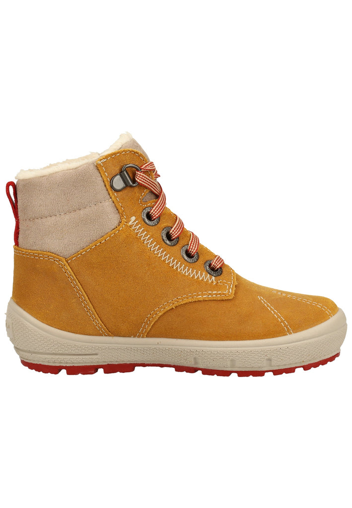 Superfit Stiefel Veloursleder/Textil Gelb Warmfutter