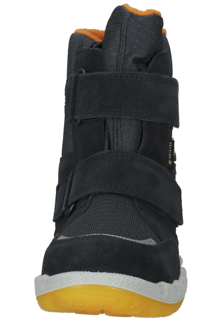 Superfit Stiefel Veloursleder/Textil Grau/Gelb Warmfutter