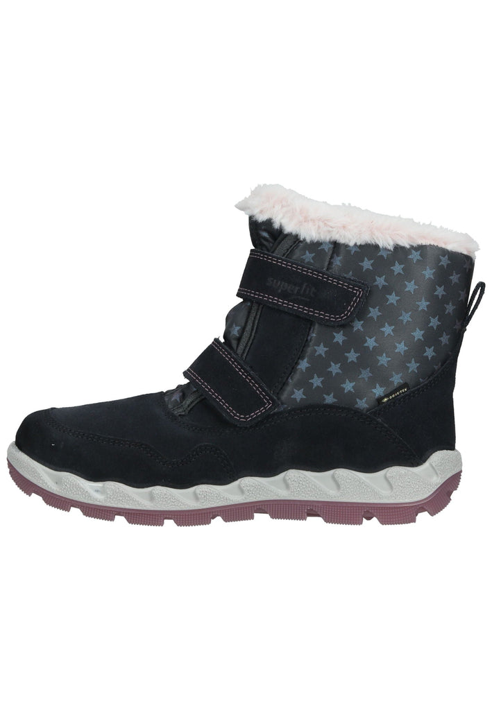 Superfit Stiefel Veloursleder/Textil Grau Warmfutter