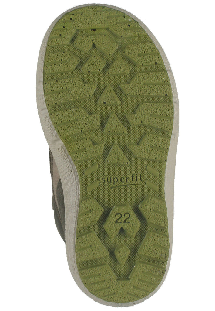 Superfit Stiefel Veloursleder/Textil Grün Warmfutter