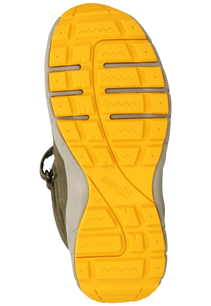 Superfit Stiefel Veloursleder/Textil Grün Warmfutter