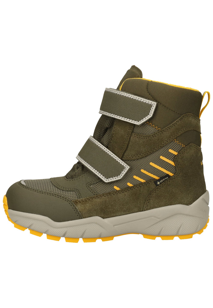 Superfit Stiefel Veloursleder/Textil Grün Warmfutter