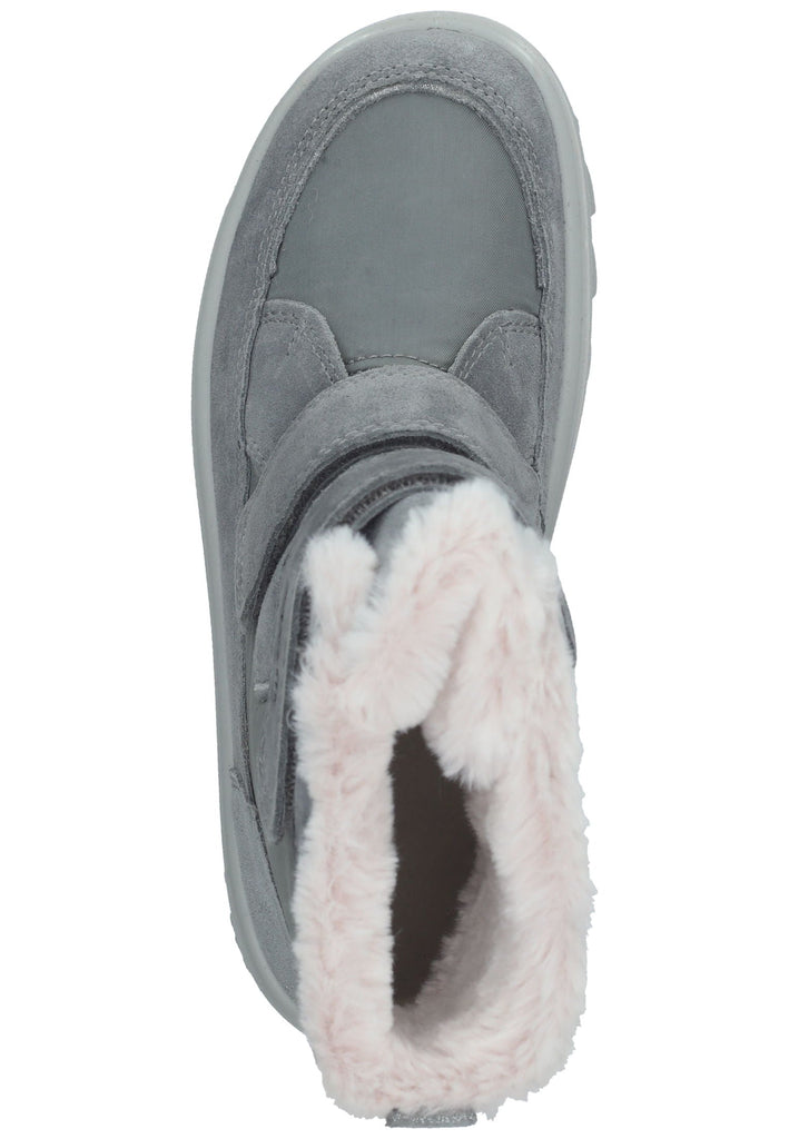 Superfit Stiefel Veloursleder/Textil Hellgrau Warmfutter