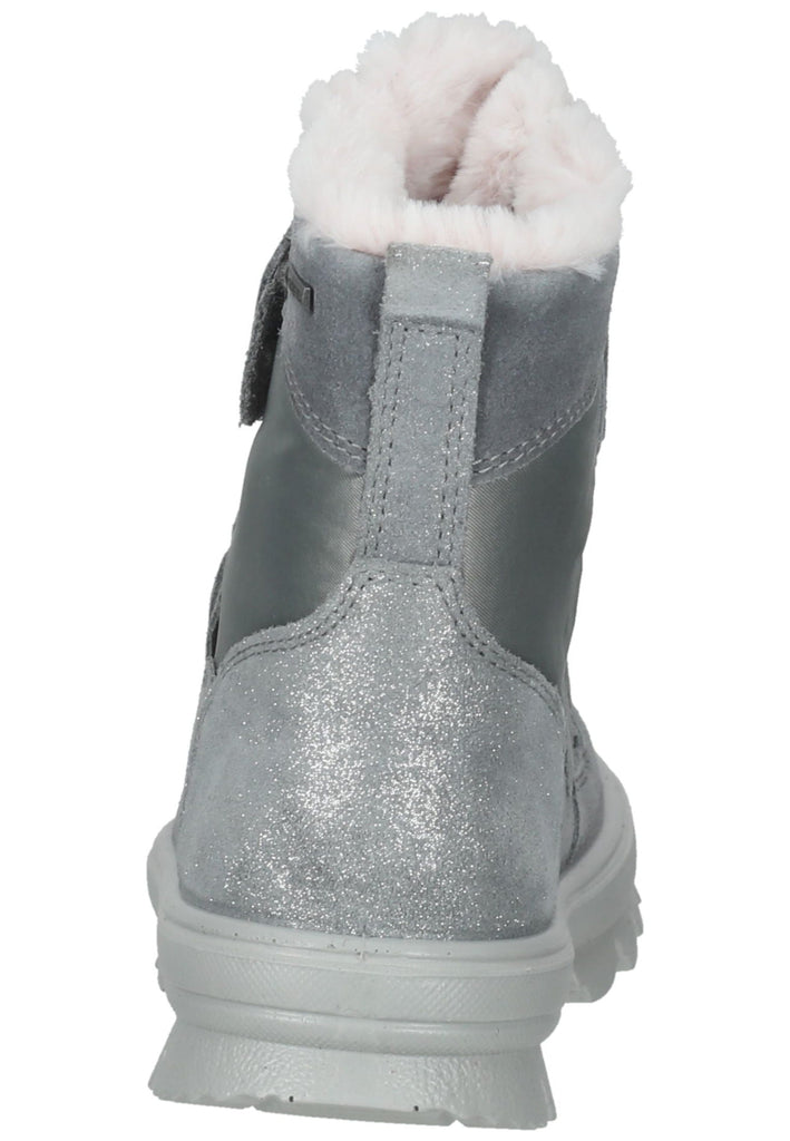 Superfit Stiefel Veloursleder/Textil Hellgrau Warmfutter