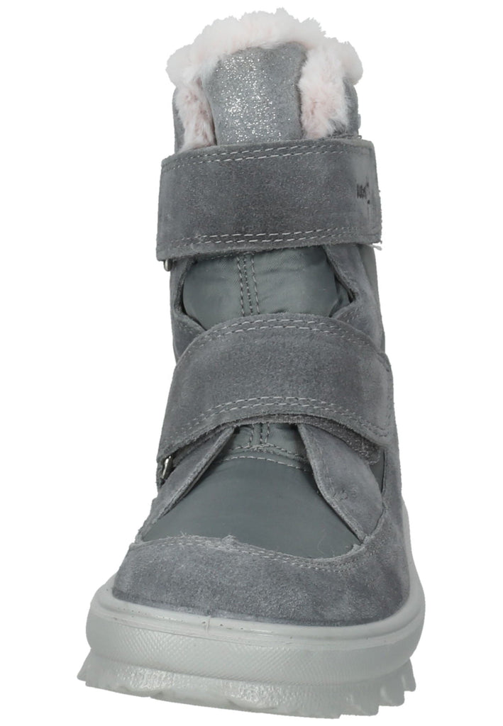 Superfit Stiefel Veloursleder/Textil Hellgrau Warmfutter