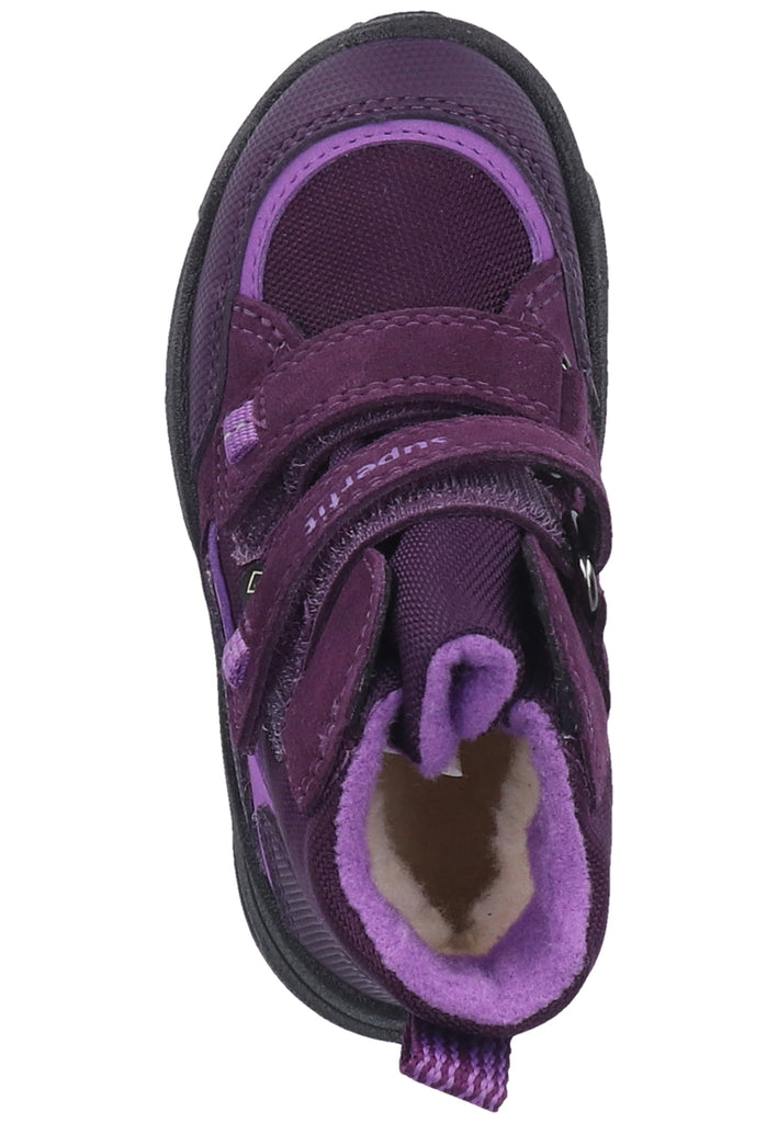 Superfit Stiefel Veloursleder/Textil Lila Warmfutter