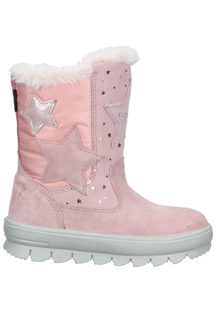 Superfit Stiefel Veloursleder/Textil Rosa Warmfutter