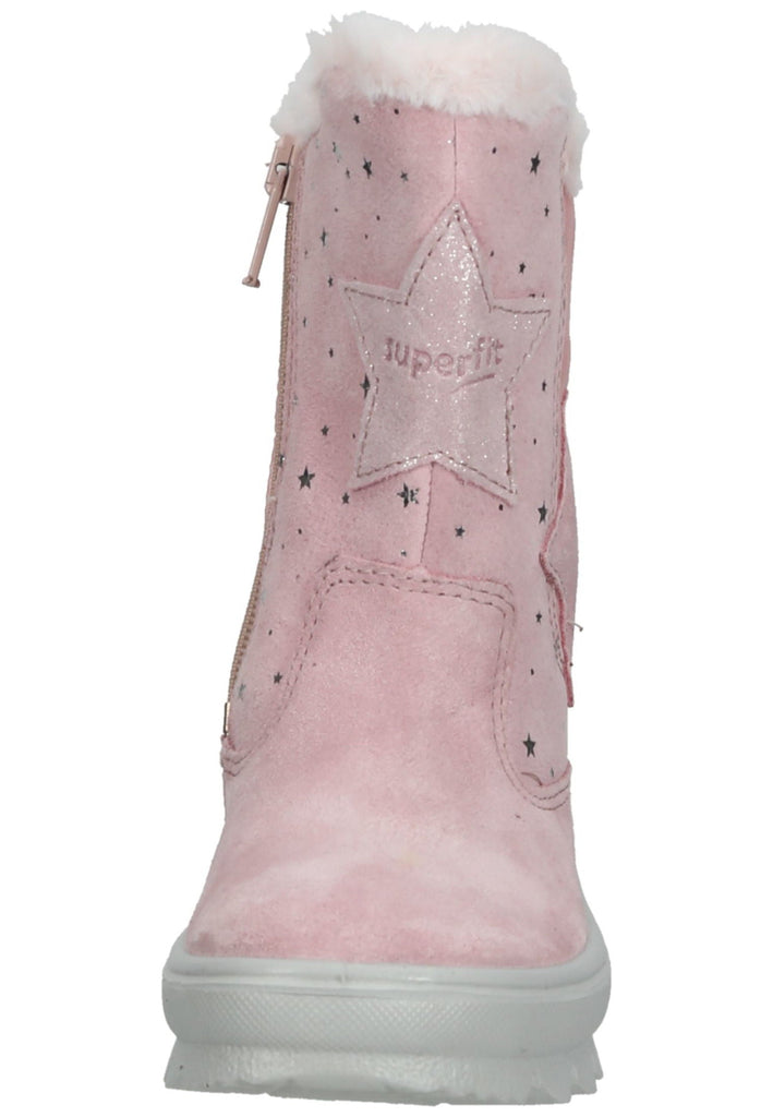 Superfit Stiefel Veloursleder/Textil Rosa Warmfutter