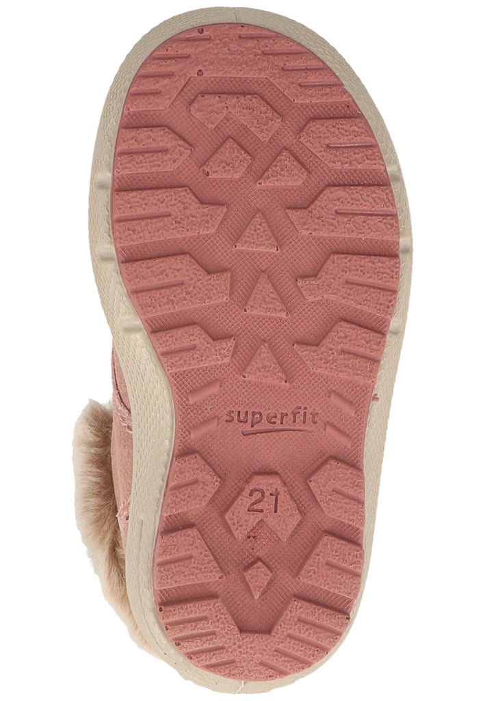 Superfit Stiefel Veloursleder/Textil Rosa Warmfutter