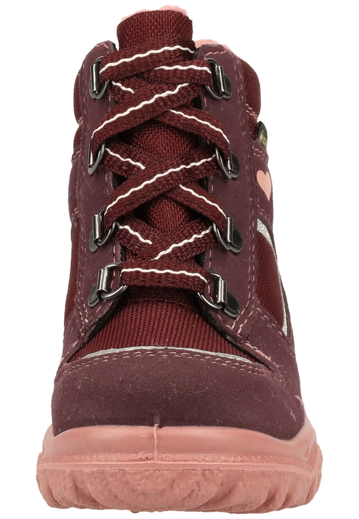 Superfit Stiefel Veloursleder/Textil Rot/Pink