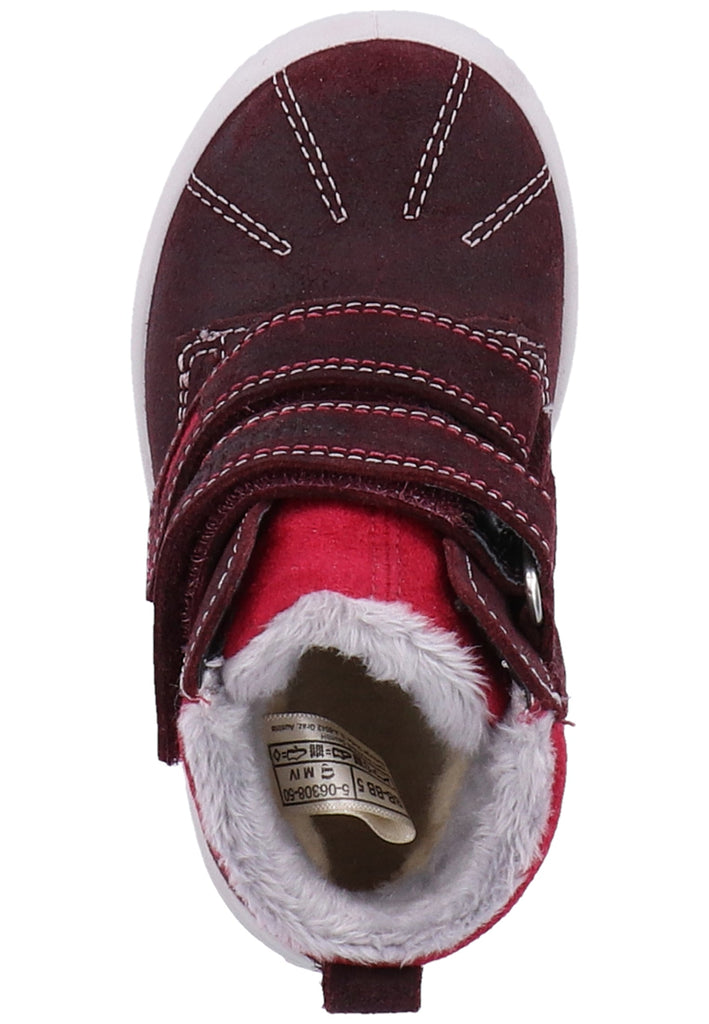 Superfit Stiefel Veloursleder/Textil Rot Warmfutter