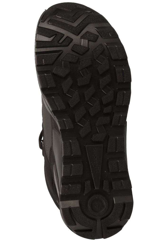 Superfit Stiefel Veloursleder/Textil Schwarz/Blau Warmfutter