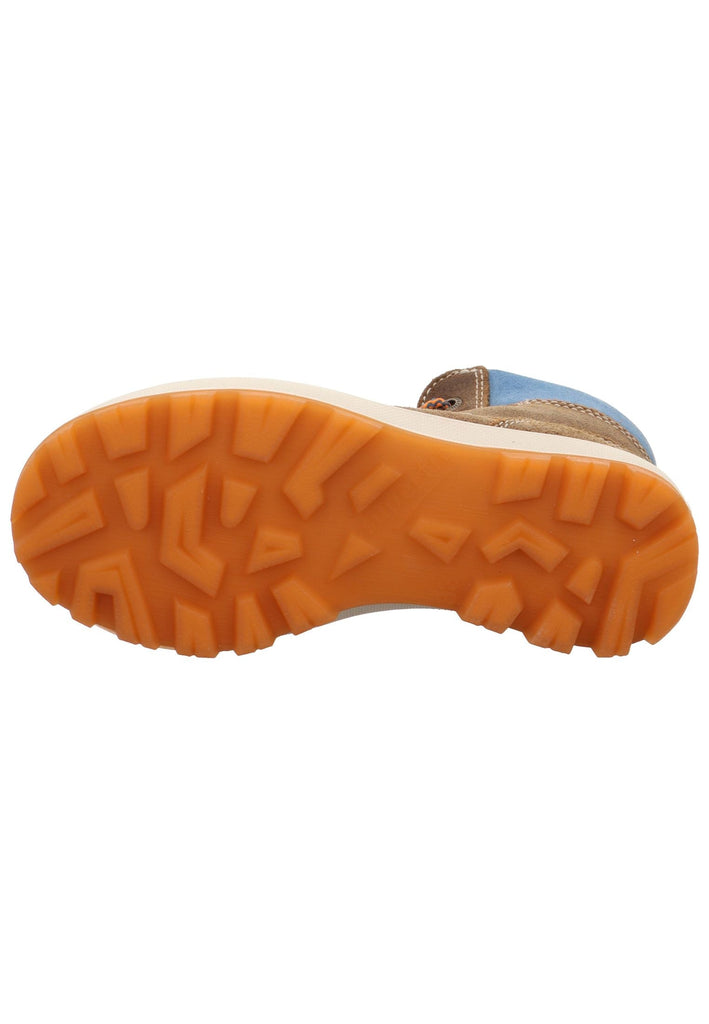 Superfit Stiefelette Leder/Textil Braun/Blau Warmfutter