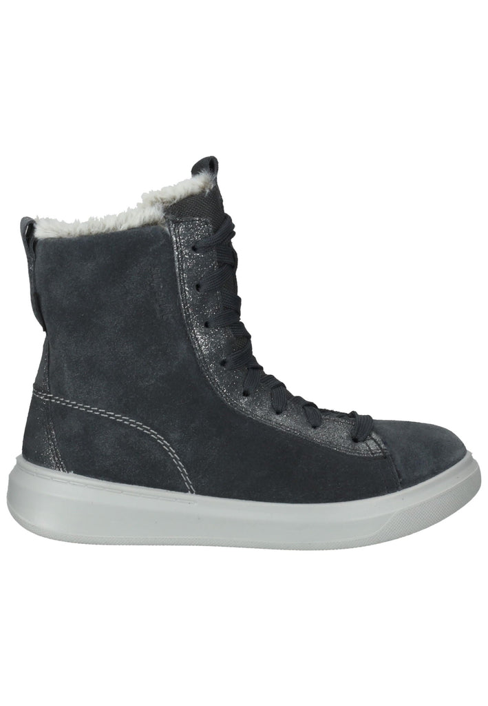 Superfit Stiefelette Leder/Textil Grau Warmfutter