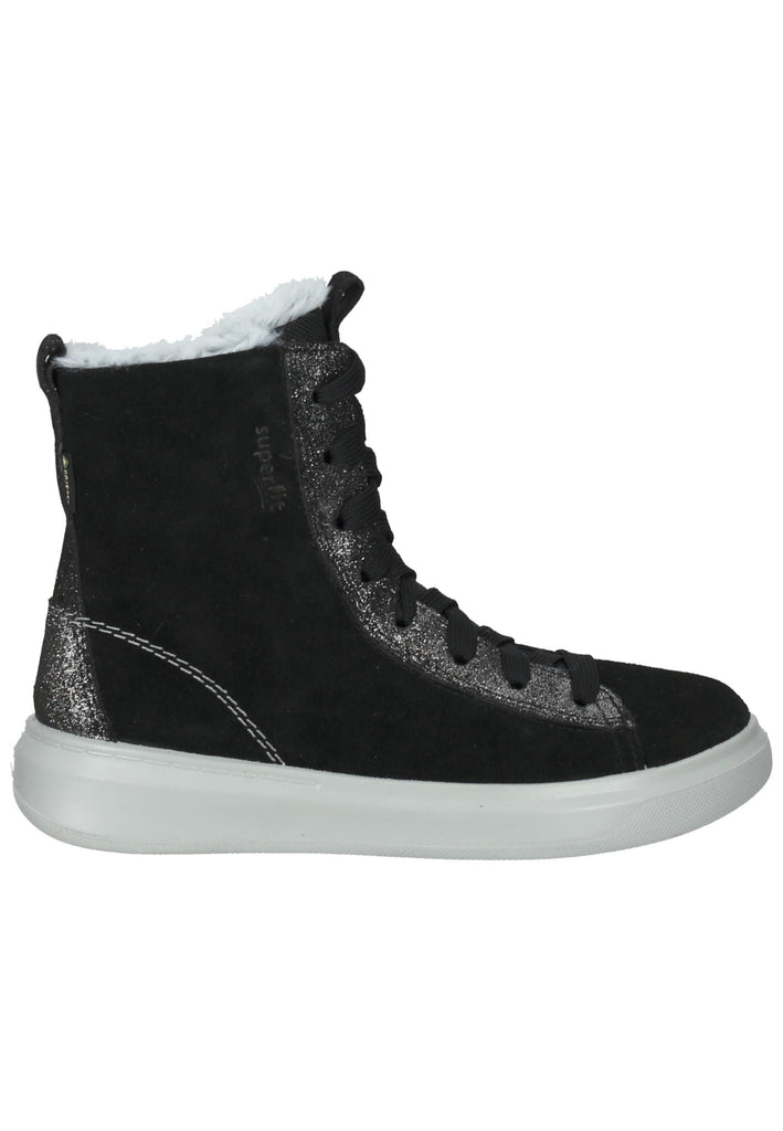 Superfit Stiefelette Leder/Textil Schwarz Warmfutter