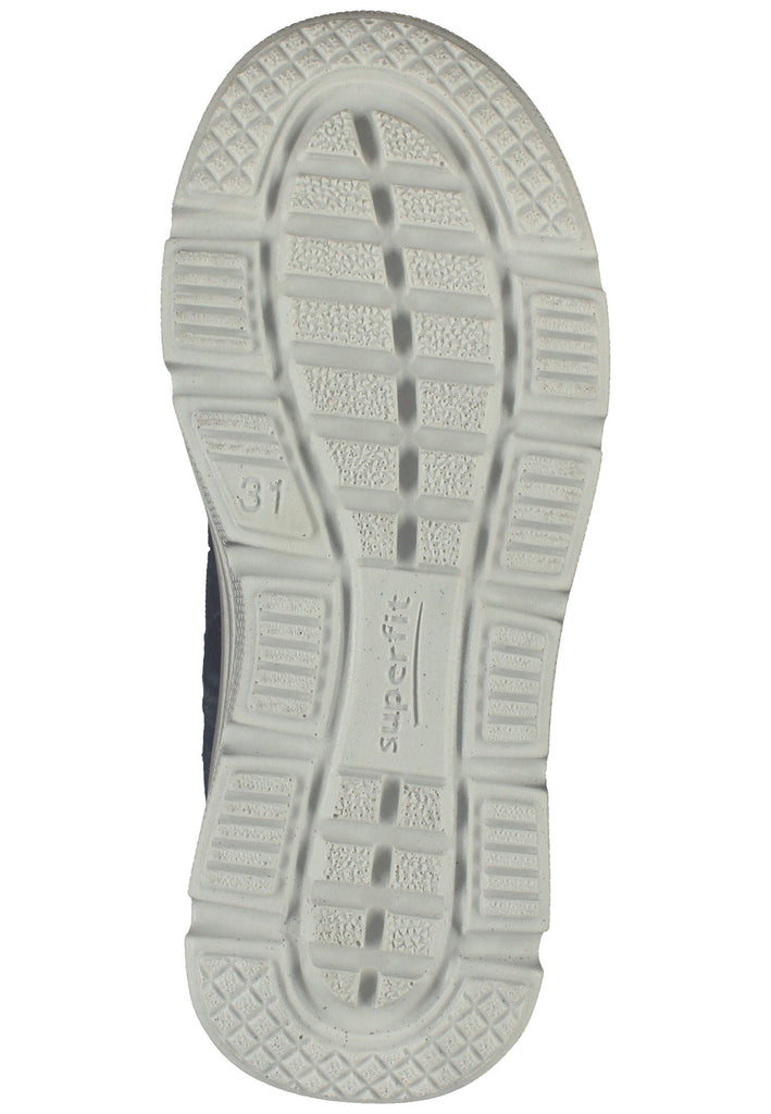 Superfit Stiefelette Lederimitat Schwarz/Rot Warmfutter