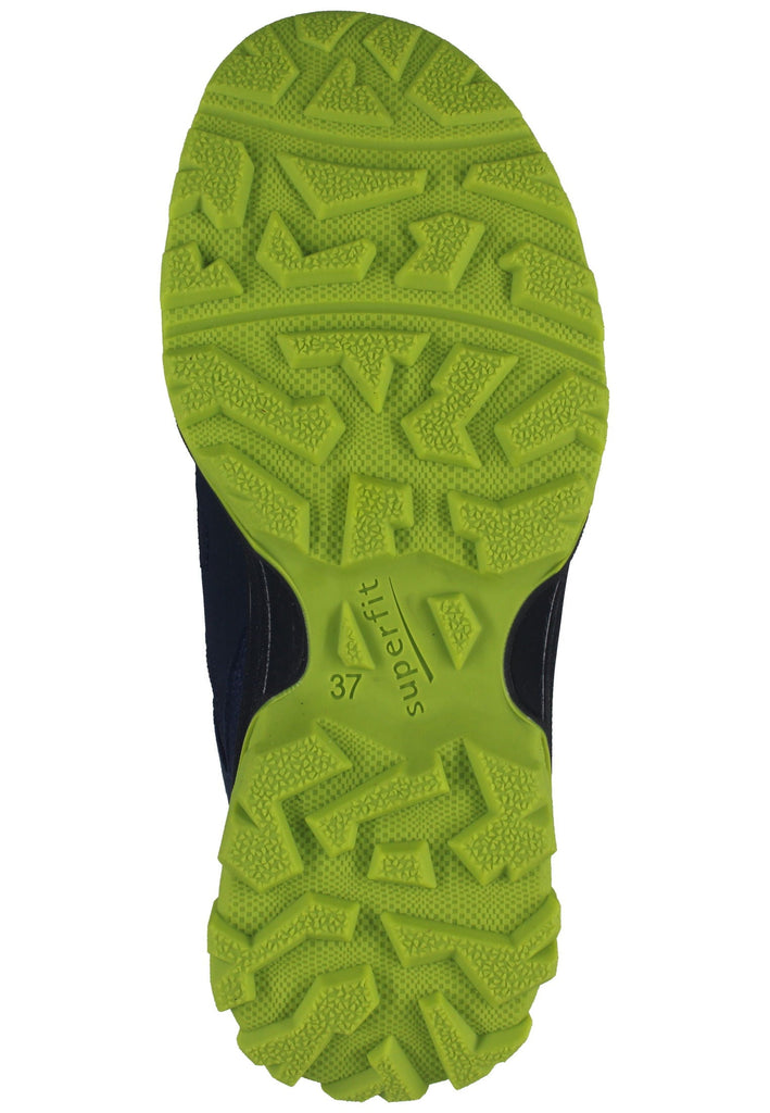 Superfit Stiefelette Lederimitat/Textil Blau/Grün