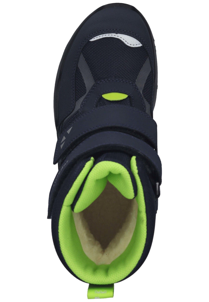 Superfit Stiefelette Lederimitat/Textil Blau/Grün