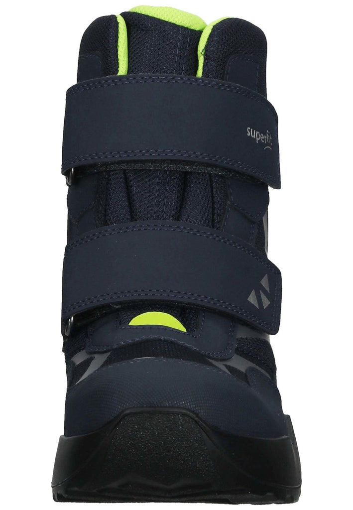 Superfit Stiefelette Lederimitat/Textil Blau/Grün