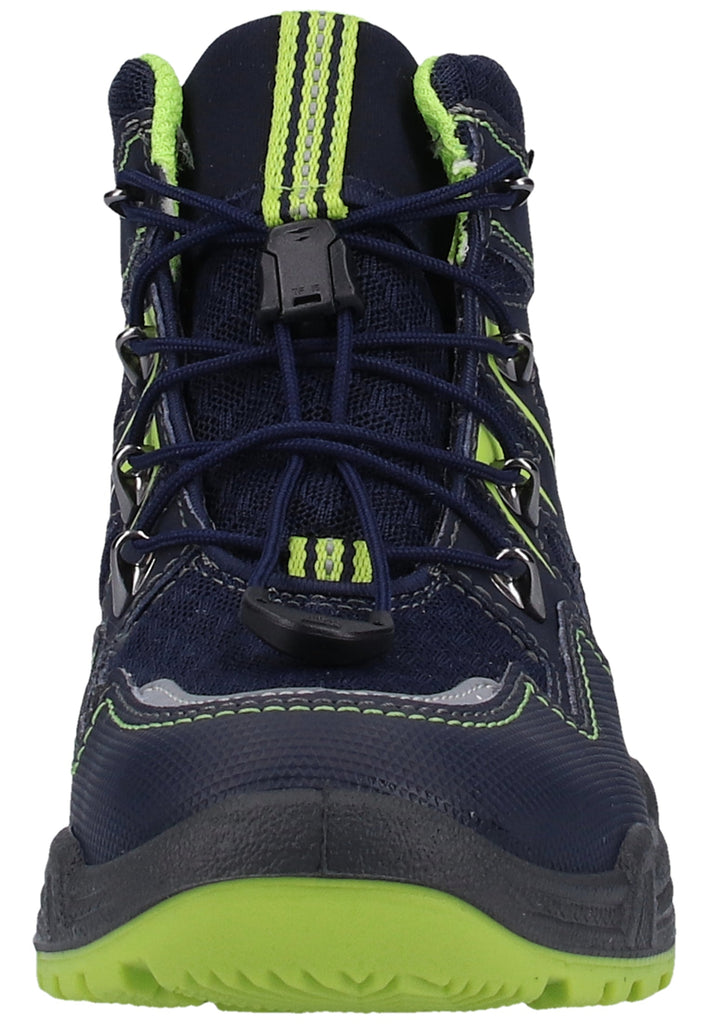 Superfit Stiefelette Lederimitat/Textil Blau/Grün Warmfutter