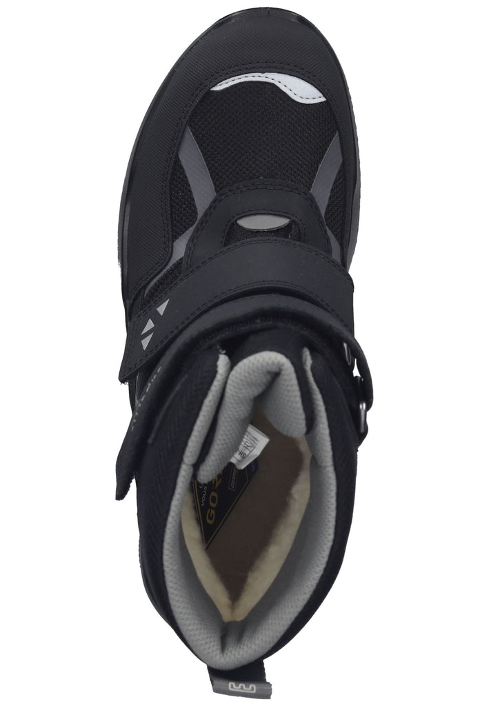 Superfit Stiefelette Lederimitat/Textil Schwarz/Grau Warmfutter